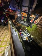 Einsatz FFw G�tenbach Person im Kanal